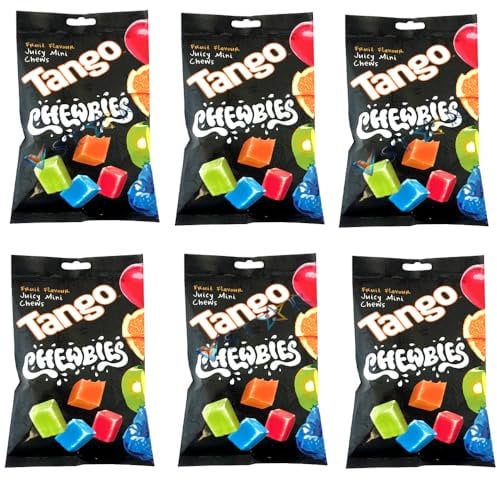 Taango Chewbies Assorted Mini Juicy Fruit Chews Mix Bag 160g (6 Bags)