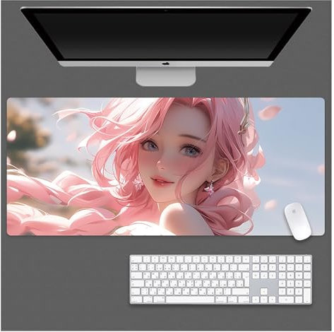Tapis De Souris Gamer Seraphine Tapis De Souris De Jeu For Ordinateur Portable, Tapis De Bureau, Tapis De Souris Animé, Tapis De Souris De Jeu, Clavier PC Étendu, Imperméable Et Antidérapant(D,900x400
