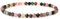 Landorilo Naturstein Perlen Heilstein Armband aus 4mm Facettiertes Steinperlen, Yoga Armbänder für Damen Herren,Glücksarmband, Exquisite Geschenke, Ersatzperlen Inklusive(F Gefärbter Jaspis)