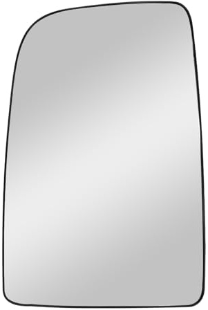 Ollanoos Espejo retrovisor delantero izquierdo del pasajero con placa trasera, espejo retrovisor sin calefacción, repuesto para Mercedes Benz Sprinter 2006-2018 2E1857587D A0028111533