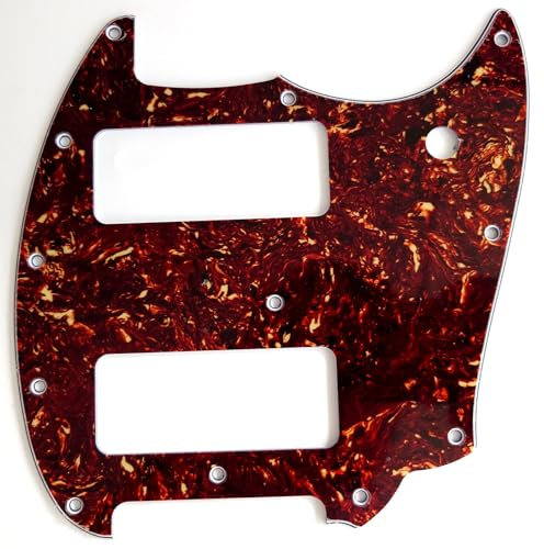 Ersatzplatte für Fender Offset Series Mustang P90 Style Guitar Schlagplatte (1-4 Schichten Schildkröte Kaffeebraun)