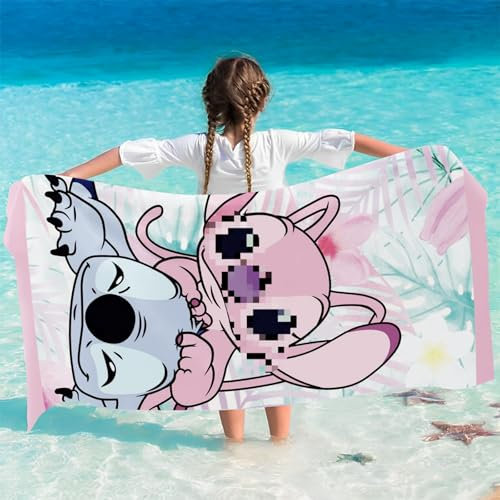 yumcute 75 x150cm Kinder Handtuch Badetuch, Sti-cch Strandtuch Kinder, Mikrofaser Badetuch, Handtücher Badehandtuch Jungen, Weiches und Saugfähiges Badetuch, Strandtücher für Schwimmen Gym Travel