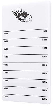 Tavola per Extension Ciglia di con Marcature in Scala 7-15 Mm per Uso Professionale e Personale, Innesto Ciglia Acrilico Durevole e Supporto per Ciglia Finte