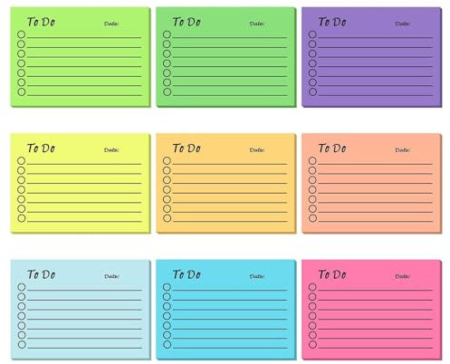 450 Blätter Haftnotizen, To Do Listen Block, Sticky Notes, Haftnotizen Klebezettel, Büro Zubehör, Notizblöcke Linierte Notizzettel für Planer Erinnerung Büro Zuhause Schule Zubehör