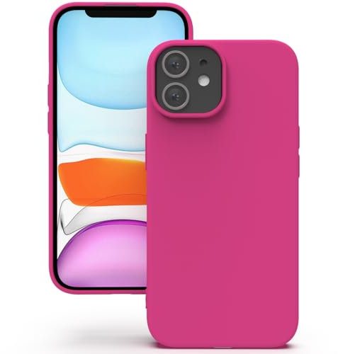 YATWIN für iPhone 11 Hülle, Premium Silikon Handyhülle mit Kameraschutz, Seidig-Weicher Berühren Ultra Dünne Stoßfeste Kratzfeste Schutzhülle, Magenta