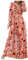 WVONIF Robes de Soirée Longue pour Femme Robe de Cocktail Décontractée en sans Manches Col en V Maxi A-Line pour Bal de Promo Anniversaire Cérémonie Flower Mini Dress Tendance (K11 Rose,XL)