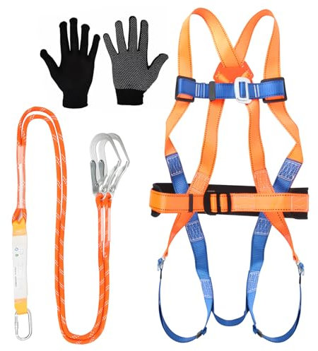 KoolShiro Safety Harness, 5 piont Full Body Harness, Universal Size, Rated to 150 kg