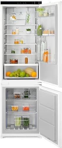 Electrolux Serie 600 Frigorifero Combinato da Incasso, ENT6MD18S0, 249 Litri, TwinTech Total No Frost, MultiFlow, Silenziosità 34 dB, 1772x546x549, Class D, Allarme Porta Aperta, Bianco