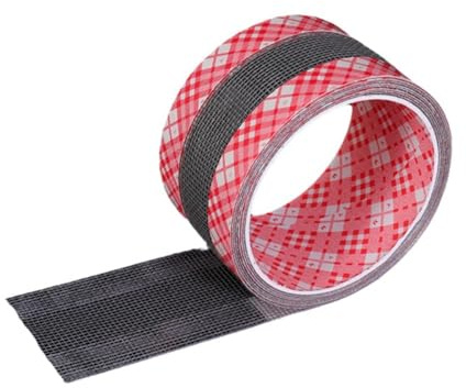 HUIZHILANXIN Mosquito Screen Repair Tape, 50mm x 2m Ventilation and Breathability Mosquito Screen Repair Tape, Fiberglass Tape for Window Screen Repair, Strong Self-Adhesive, Grey