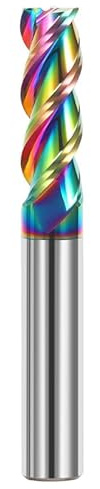 1 Stück HRC58 Schaftfräser Aluminium 3F Fräser 6 8 12 20 Acryl Holz Kupfer Kunststoff Schneiden CNC Metall Stahl Bearbeitungswerkzeuge(6x25x6x75)