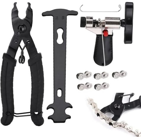 Lunyloer Fahrradkette Werkzeug Kettennieter Fahrrad Set, Kettenzange
