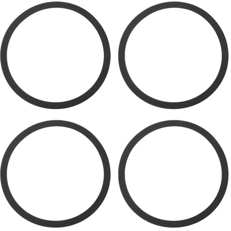 sourcing map Black 12 Inch EVA Foam Speaker Edge Surround Rings Replacement Parts for Speaker Repair or DIY 4 Pcs