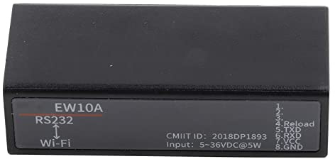 Ticfox WiFi Serial Server ElfinEW10A RS232 zu WiFi Ethernet Wireless Networking Modbus Kompaktes Hochleistungsgerät für industrielle Automatisierung und Fernüberwachung