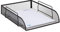 Relaxdays stapelbare Dokumentenablage, Büro Briefablage aus Metall für DIN A4, Schreibtischablage BxT 26x33,5cm, schwarz