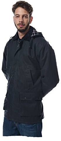 Hunter Outdoor Bolton Wachsjacke, Unisex, ideal zum Reiten, Schießen, Jagen, Angeln, Landwirtschaft, navy, XXXL
