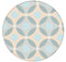 Gräflich Münster'sche Manufaktur beige Moderne Retro Tapete Flower Dots mit großen Punkten passt zu Little Greene Wandfarben- Vliestapete für extravagante als Wohnakzente (Muster 20 x 46,5cm)