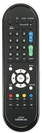 VINABTY GA608WJSA Mando a Distancia de Repuesto para Sharp TV RRMC-GA608WJSA LC-19D1E-BK LC-19D1E-WH LC-24LE220E LC-32DH500S LC-32DH510E LC-32FH510E LC-32FS510E LC-32LB220E LC-32LE210E LC-32LE220E