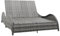 vidaXL Doppel Sonnenliege mit Auflage Doppelliege Gartenliege Relaxliege Gartenmöbel Liege Rattanmöbel Strandliege Poly Rattan Anthrazit