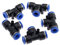 IQS Pneumatik T-Stück 8mm Druckluftverbinder 3 Wege Verbinder 5 Stück