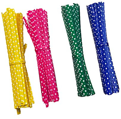 YuuHeeER Colourful Plastic Bag Ties For Food Freezer Bags X 250 Food Bag Clips