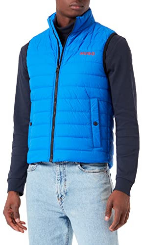 HUGO Men's Bentino2221 Outerwear Waistcoat, Bright Blue435, XS