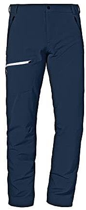 Schöffel Herren Pants Folkstone Warm M, warme Wanderhose mit 4 Wege-Stretch, wasserabweisende Thermohose mit vorgeformtem Knie, navy blazer, 54