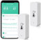 Confezione da 2 sensori di umidità WiFi: monitor di temperatura senza fili con notifica app, esportazione di memoria dati gratuita, igrometro interno intelligente