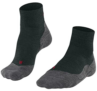 FALKE Herren Wandersocken TK5 Wander Short, Wolle, 1 Paar, Grün (Holly 7385), 46-48