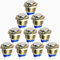 RUNCCI-YUN 10 Stücke 3V/12V/24V/36/48/110V/220V 16mm Momentan Metall Druckschalter Drucktaster Edelstahl Taste Hupenknopf Türklingel für Pkw, Lkw, Schiffen, Zündsystemen, Türklingeln(Hervorstehend)