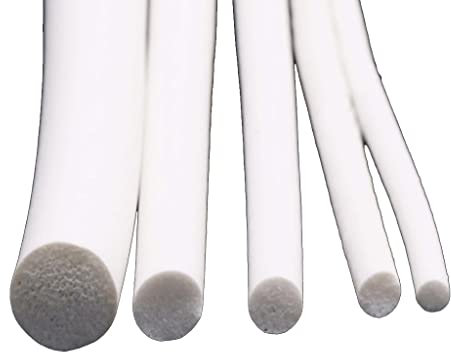 1 X Silikonkautschuk-Schwammstreifen, Weiß, O-Ring, Schaumdichtung, Zierdichtung, Hochtemperatur-Dichtschnur, 1/2/3/4/5/6/8/10/12/14/15/16–25 Mm (Size : 2mm(5 Meter))