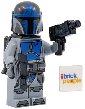 LEGO Star Wars: Mandalorian Loyalist Warrior Minifigure with Twin Pistols and Cape, Grey