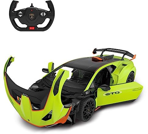 1:14 Maßstab Offiziell Lizenzierte RC Lamborghini Huracán STO, Lambo Sport Rennspielzeugauto Modellfahrzeug für Jungen Mädchen und Erwachsene Geschenk