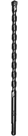 Starrett Foret SDS Plus - 12 x 260 mm KBPX12D PGM - Pointe en carbure - Approuvé pour le béton, la maçonnerie, la pierre, les briques