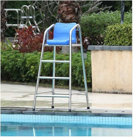Pool Stuhl Hohe Pooldeck-Park-Rettungsschwimmerstühle, 120cm 150cm 180cm hoher Rettungsschwimmer-Erhöhungsstuhl Erwachsener für Kinder im Freien, Park, Hotel, Schwimmbad, Terrasse, Strand, See (Color