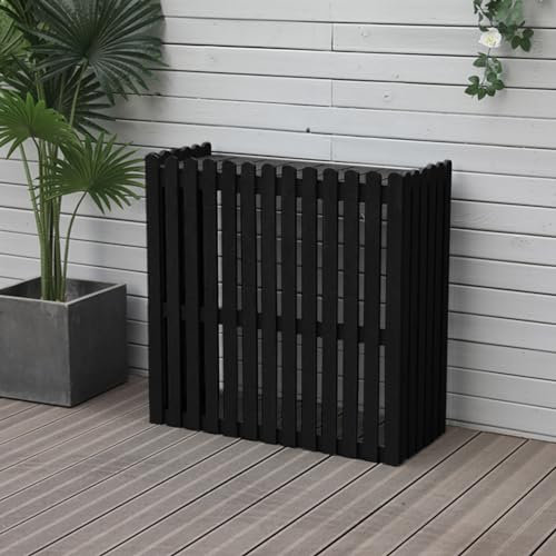 Zickdom klimaanlage Abdeckung wärmepumpe Abdeckung der Außenklimaanlage Abdeckung/Verkleidung für Klimaanlage und Wärmepumpe für Außengerät Garten Balkon Schutzabdeckung der zentralen Klimaanlage