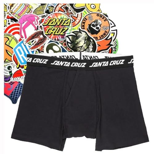 SANTA CRUZ Herren Boxer Unterwäsche Original 20 Aufkleber Skateboard für ein fantastisches Geschenk