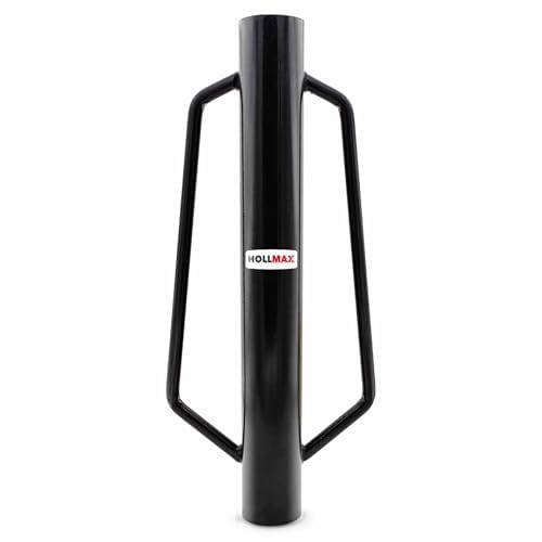 Pfahlramme für Zaunpfähle und Pfosten, versch. Größen und Durchmesser, schwarz (Schwarz, 7,7 cm)