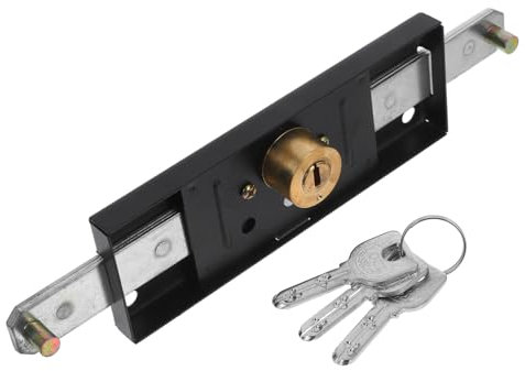 jojofuny Serrure De Porte à Volet Roulant Sécurité Loquet Pour Usage Commercial Et Résidentiel Avec Clés Pour Porte De Garage Portail Serrure à Volet Inférieur