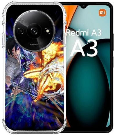 Cokitec Coque Renforcée pour Xiaomi Redmi A3 Manga Naruto VS