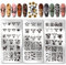 PH PandaHall 3pcs Kuh-Thema Nagel Stamping Plates 56 Muster Kuhflecken Nagelkunstschablonen Niedliche Tier Maniküre Kunst Schablonen Leopard Nägel Bild Platten für Frauen Maniküre Design Druckzubehör