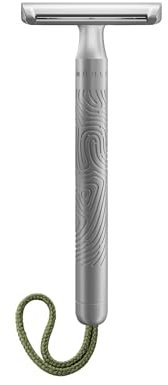 MÜHLE Companion Rasierhobel - Unisex Sicherheitsrasierer - mit moosfarbener Kordel - nachhaltige Rasur
