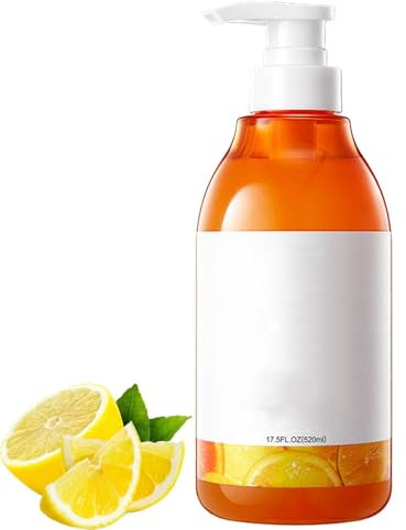 Vitamin C and Lemon Niacinamide Body Wash, Exfoliating Shower Gel, Deep Cleansing, Brightens and Nourishes the Skin, Improve Rough Skin
