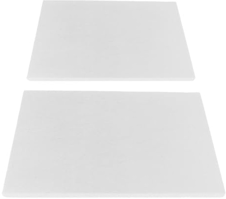 IWOWHERO 2 Pièces Panneau Isolant Thermique en Fibre Céramique 10 Mm 30 X 20 Cm, Résistant aux Hautes Températures, pour Poêles à Bois, Fours et Cheminées, Coussin D’isolation Thermique,