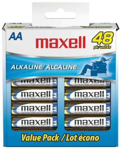 Maxell(R) 723443 - LR648B Alkaline Batteries (AA; 48 pk; Box)