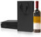 Wein Träger Tote Halter, Papier Weiß und Rotwein Geschenk Flasche Tragetaschen mit Griffen (Schwarz, 12PCS,Doppelflasche)