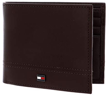 Tommy Hilfiger Herren Th Essential Mini Cc Wallet Geldbörse Braun (Testa Di Moro)