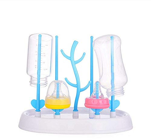 LoveLegis Escurridor de biberones - Canasta para tetinas y biberones - Color Azul Claro - Idea de Regalo de cumpleaños