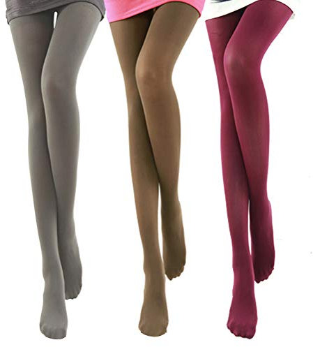 Okwin 120D Medias de Classic Opaco Suave de Microfibra Invierno Pantys 7 Colores