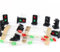 Evemodel 10 segnali LED rosso/verde fai da te Dwarf segnali nani H0 / TT / 00 JTD19-10-EU