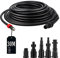 SWAWIS 30M Rohrreinigungsschlauch 180bar 60°C Rohrreinigungsset inkl 5 Adapter für Kärcher/Lavor/Interpump/Bosch Hochdruckreiniger, Abflussreiniger Schlauch Rohrreinigungsset